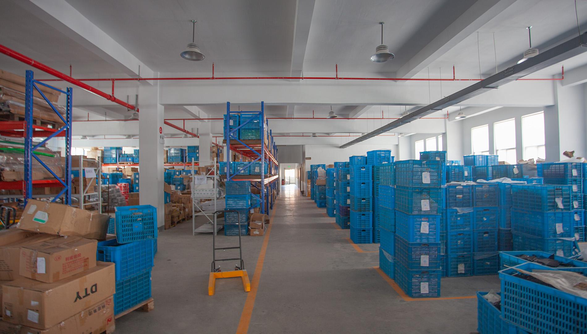 Warehouse area in the Eureka factory