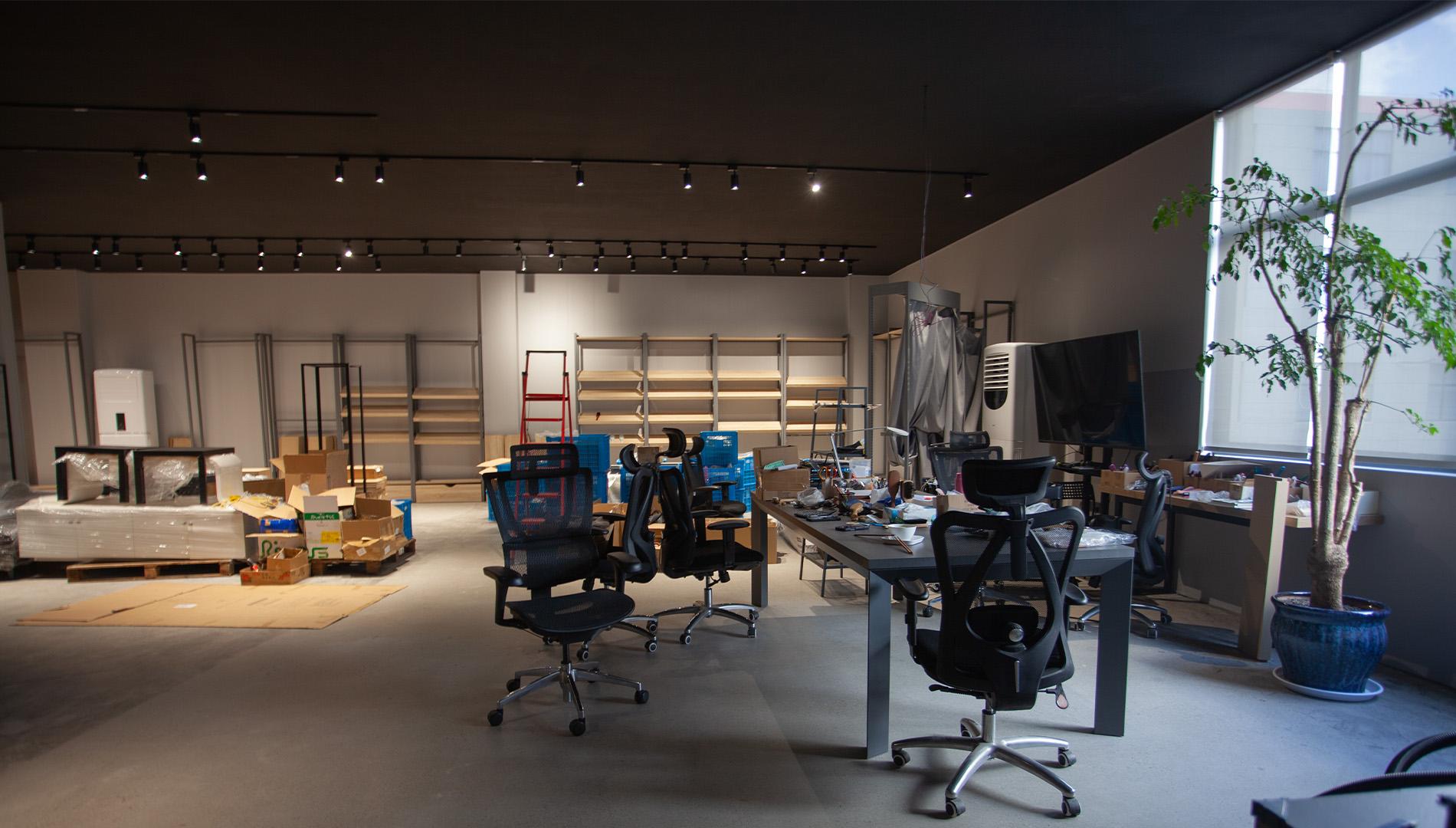 Sample room in the Eureka factory