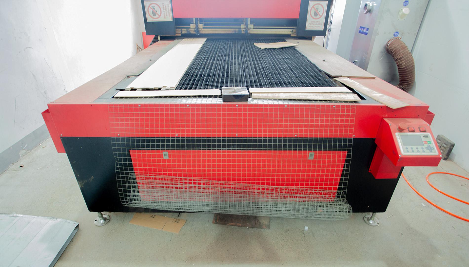 Laser cutting equipment in the Eureka factory