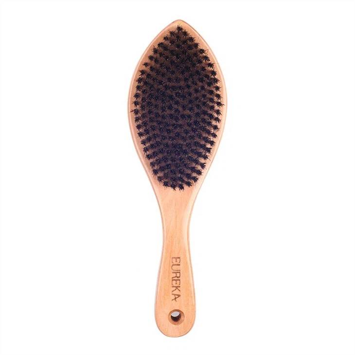EUREKA Wave Style Boar Bristle Brush for Men’s Grooming